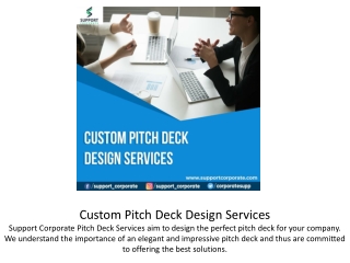 Custom Pitch Deck Design Services