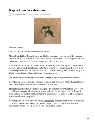 Mephedrone