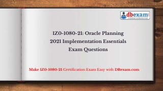 1Z0-1080-21: Oracle Planning 2021 Implementation Essentials Exam Questions