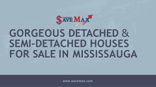 Detached & Semi-detached house for sale in mississauga