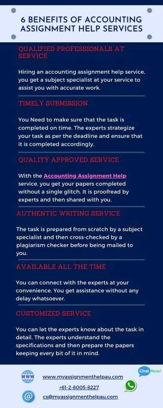 6 Benefits of Accounting Assignment Help Services