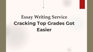 Essay Writing Service Cracking Top Grades Got Easier