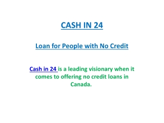 Loan for People with No Credit