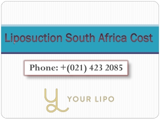 Liposuction South Africa Cost