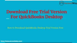 Download QuickBooks Desktop Free Trial