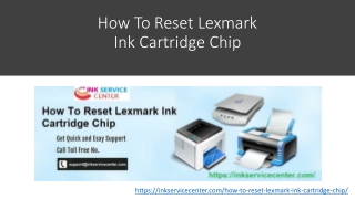 How To Reset Lexmark Ink Cartridge Chip