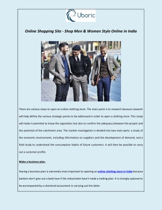 Online Shopping Site - Shop Men & Women Style Online in India