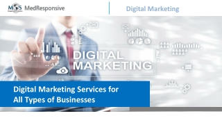 Digital Marketing Services for All Types of Businesses