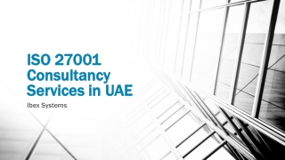 ISO 27001 Consultancy Services in UAE