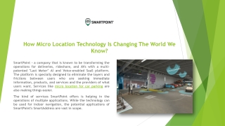 Micro Location for Car Parking Services in USA