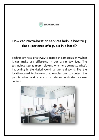 Best Micro location service provider in USA