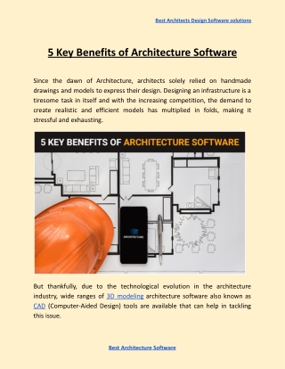 5 Key Benefits of Architecture Software
