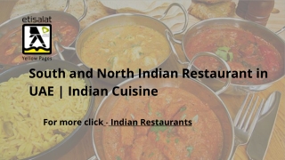 South and North Indian Restaurant in UAE  Indian Cuisine