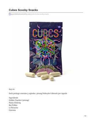 Cubes Scooby Snacks