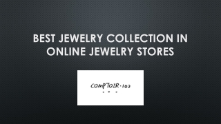 Best jewelry collection in online jewelry stores