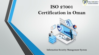 ISO 27001 Certification in Oman