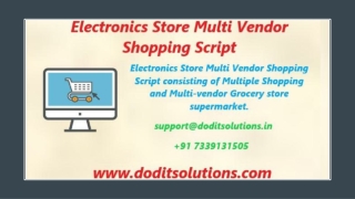 Readymade Best Electronics Store Script - DOD IT Solutions