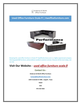 Used Office Furniture Ocala Fl | Awofficefurniture.com