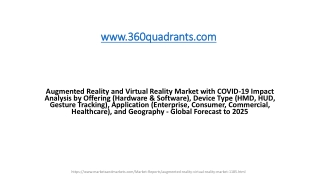 Augmented Reality and Virtual Reality Market