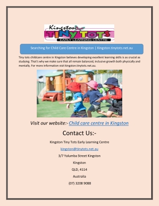Child care centre in Kingston22Searching for Child Care Centre in Kingston | Kin