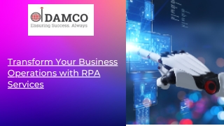 Transform Your Business Operations with RPA Services