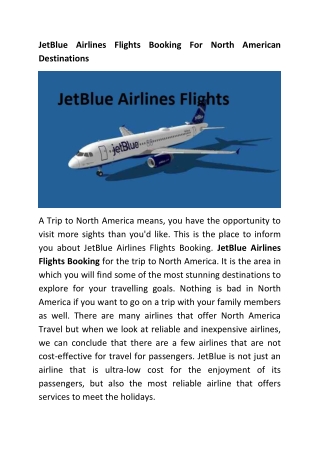 JetBlue Flight Booking