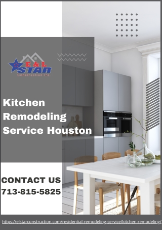 Kitchen Remodeling Service Houston | E & L Star Construction