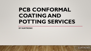 PCB Conformal Coating and Potting Services by Suntronic Inc.