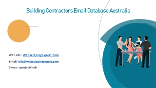 Building Contractors Email Database Australia