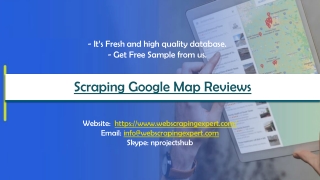 Scraping Google Map Reviews