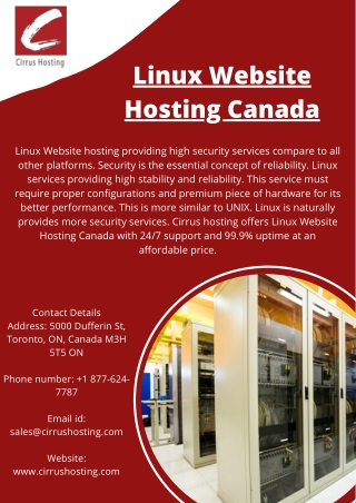 Linux Website Hosting Canada