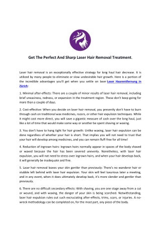 Get The Perfect And Sharp Laser Hair Removal Treatment.