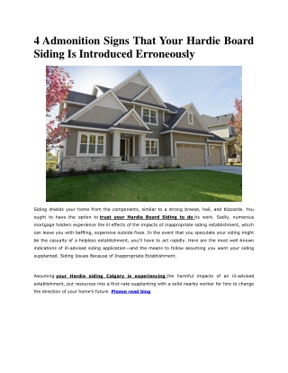 4 Warning Signs That Your Siding Is Installed Incorrectly