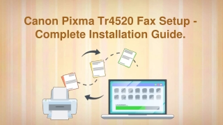 Canon Pixma Tr4520 Fax Setup - Complete Installation Guide.