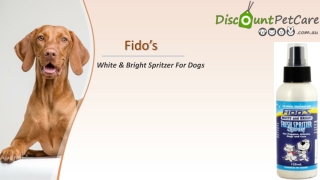 Fido's White & Bright Spritzer 125 ML | DiscountPetCare