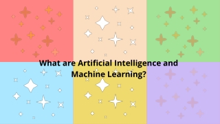 What is AI and Machine learning