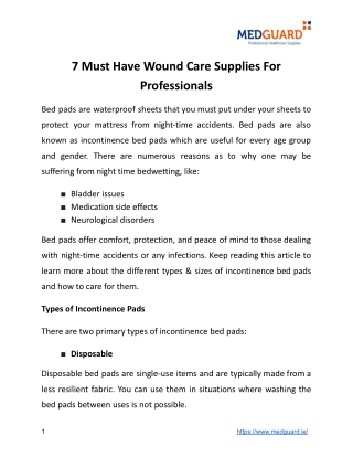 7 Must Have Wound Care Supplies For Professionals