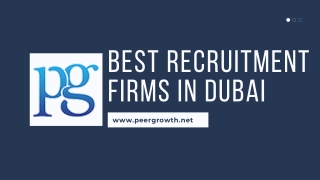 Best Recruitment Firms in Dubai