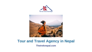 Tour and Travel Agency in Nepal