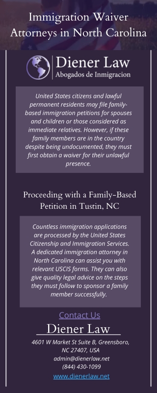 Immigration Waiver Attorneys in North Carolina