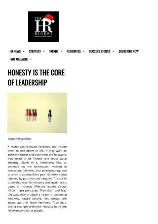 Why is honesty the most powerful leadership trait?
