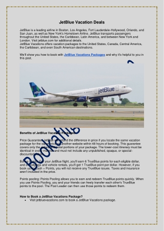 JetBlue Vacation Deals