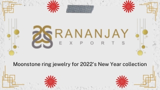 Moonstone ring jewelry for 2022's New Year collection