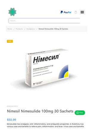 Nimesil Nimesulide 100mg 30 Sachets