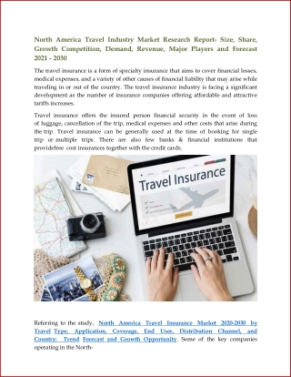 North America Travel Industry Market Research Report, Size, Share and Growth