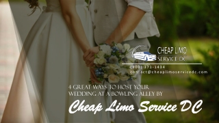 4 Great ways to Host Your Wedding at a Bowling Alley by Cheap Limo Service DC