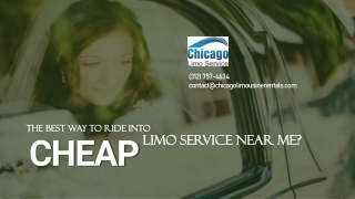 The Best Way to Ride into Cheap Limo Service Near Me