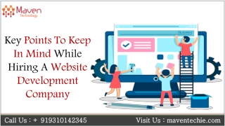 Key Points To Keep In Mind While Hiring A Website Development Company