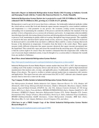 Industrial Refrigeration System market