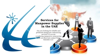 Services for Manpower Supplier in the UAE | Manpower services in the UAE